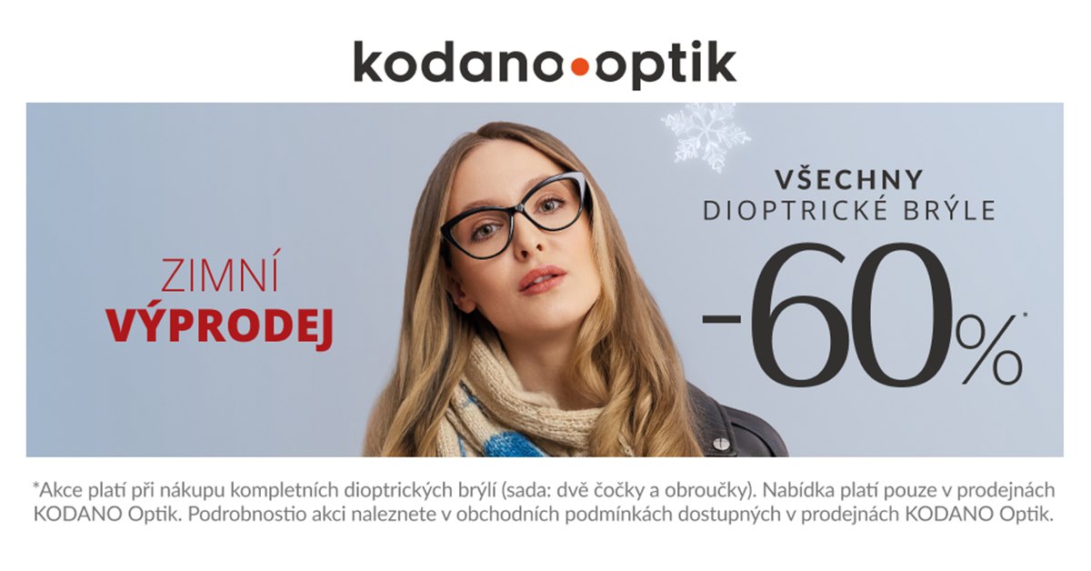 Zimní výprodej v KODANO Optik