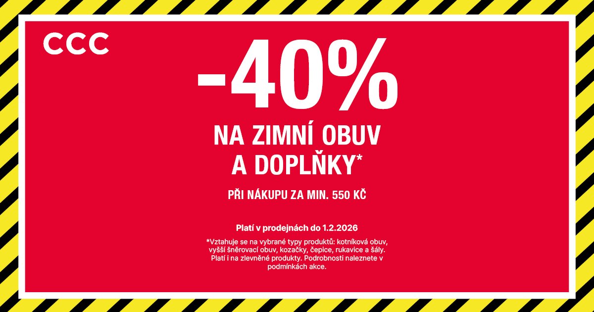 -40 % na zimní obuv a doplňky