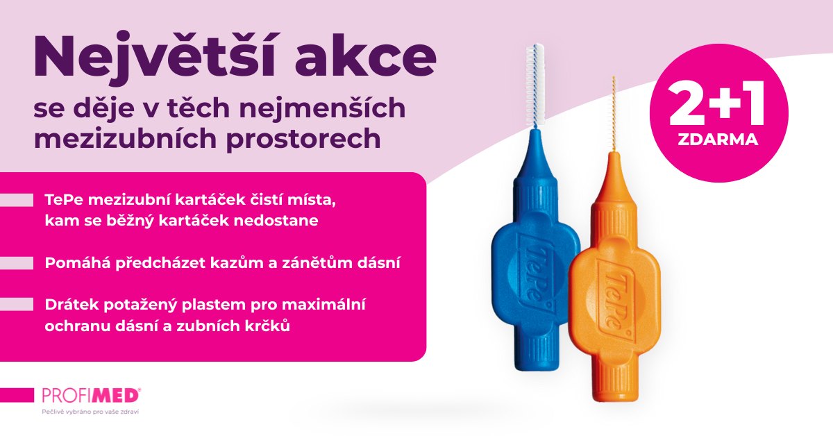 2+1 zdarma na značku TePe