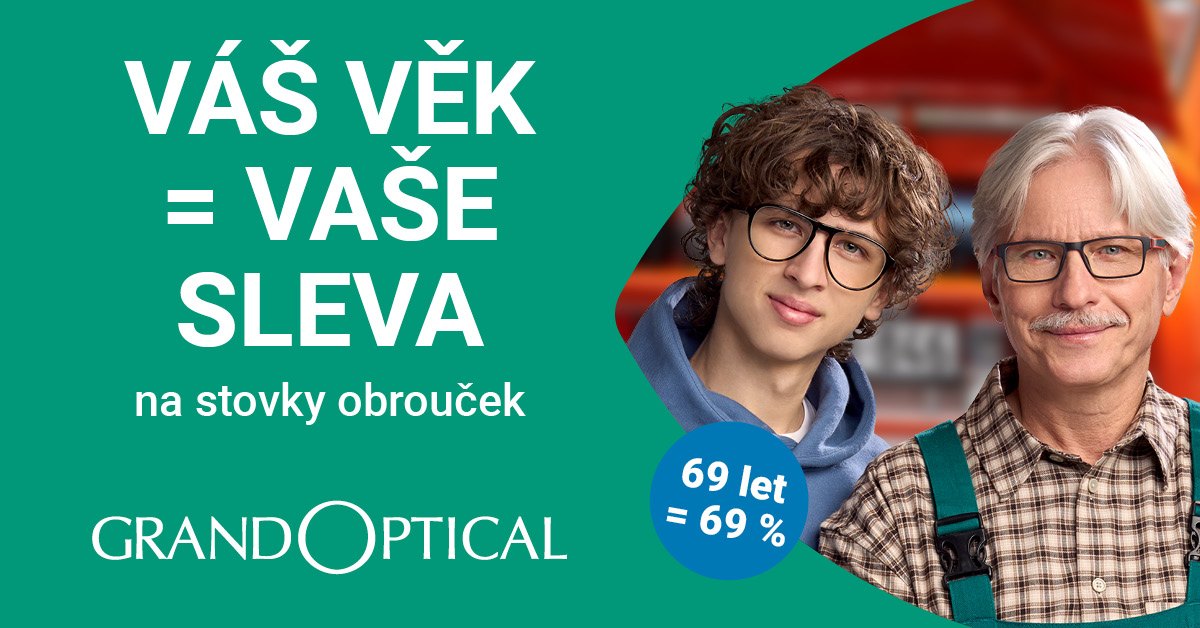 Sleva podle věku v GrandOptical