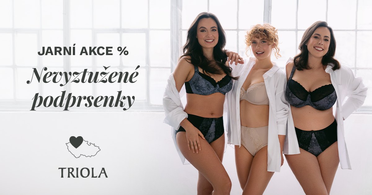 Jarní akce – nevyztužené podprsenky