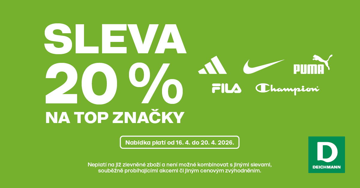 Sleva na TOP značky