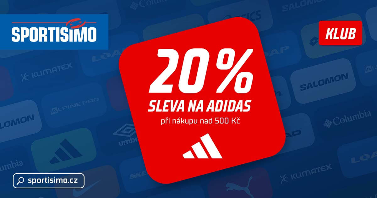 20 % sleva na adidas