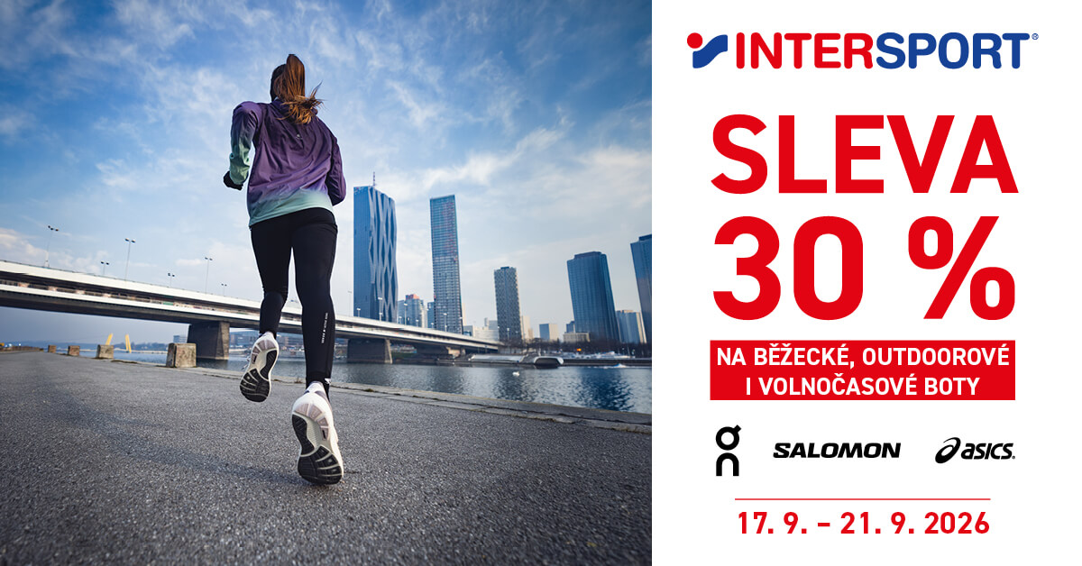 Sleva -30 % na boty On, Salomon a ASICS