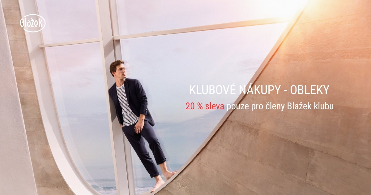 Klubové nákupy - obleky