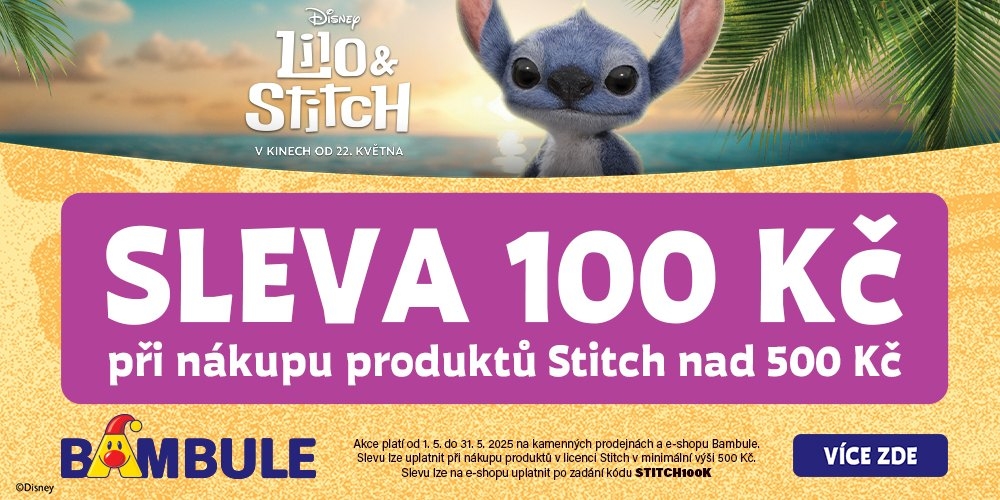 Sleva 100 Kč na Lilo&Stitch