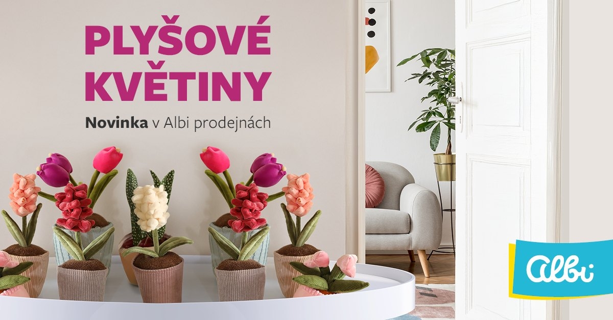 Plyšové květiny