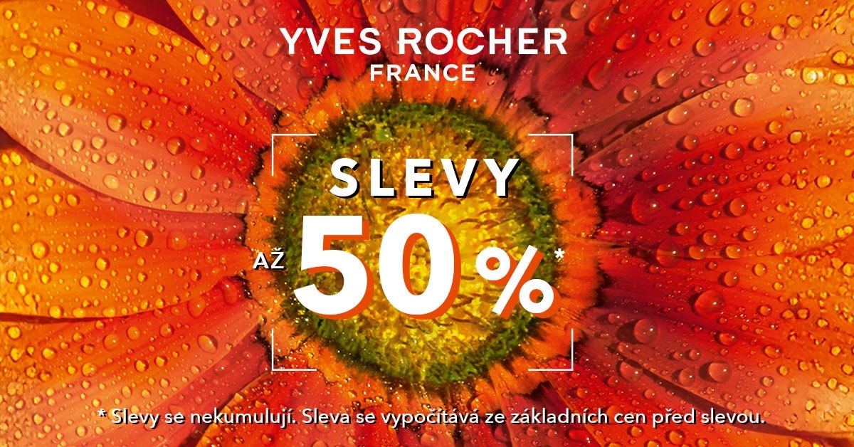 Slevy až 50 % v Yves Rocher