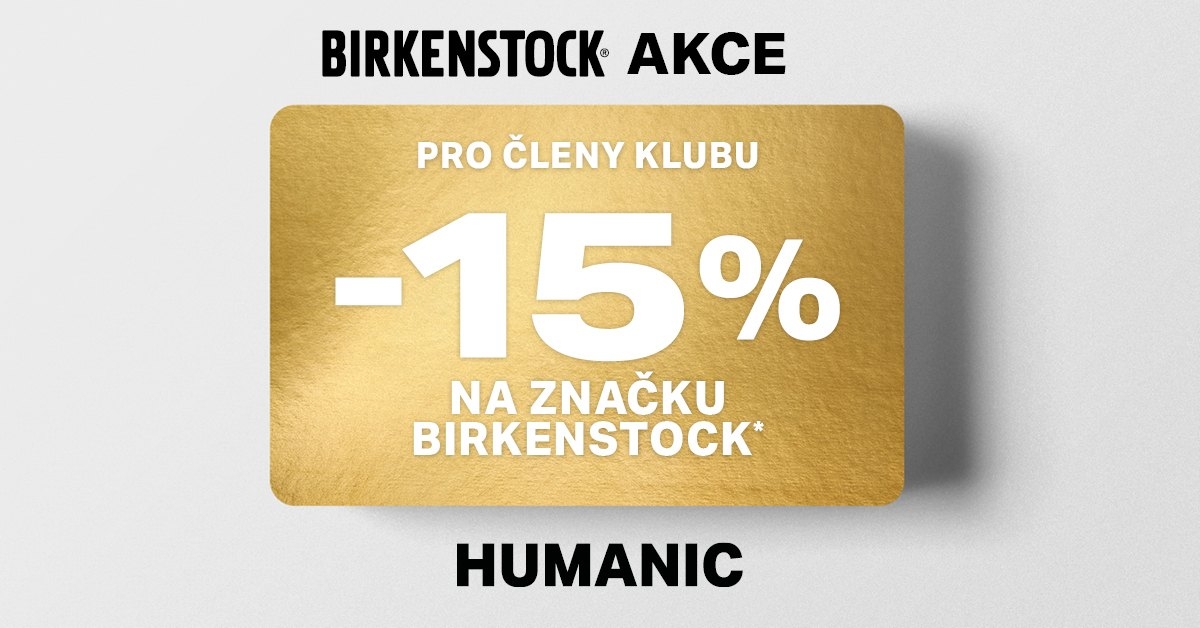 -15 % na Birkenstock pro členy klubu