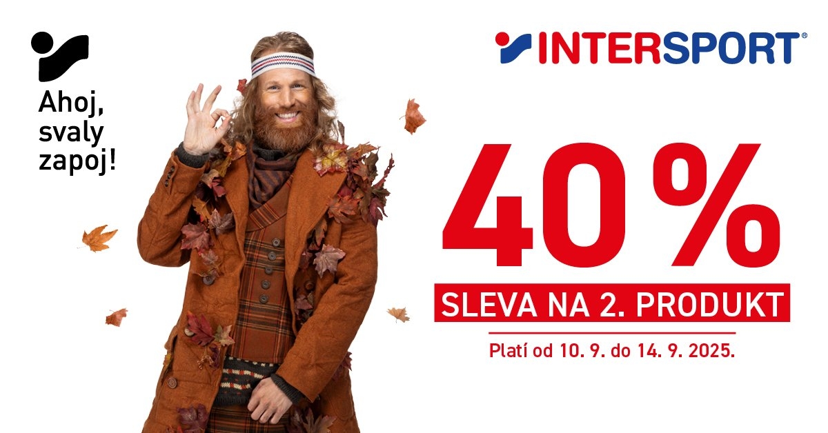 Sleva 40 % na 2. produkt