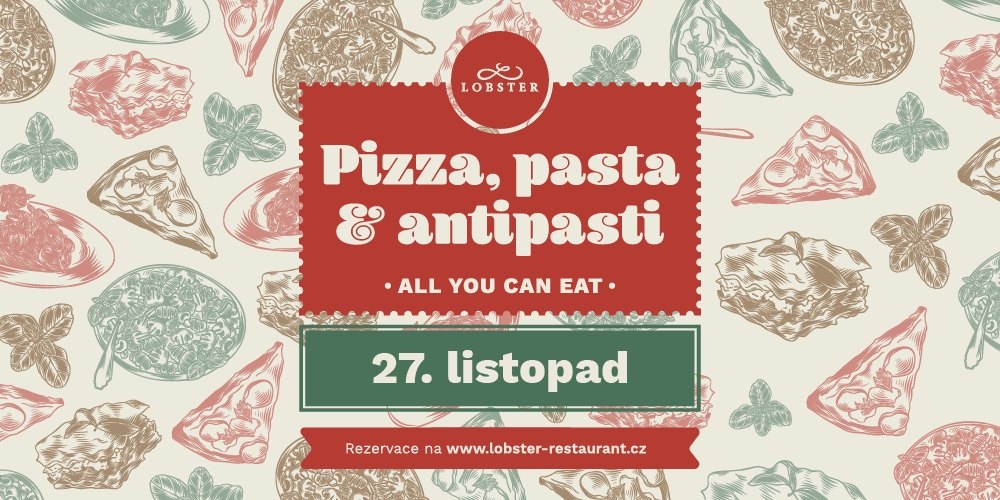 Pizza, Pasta & Antipasti all you can eat