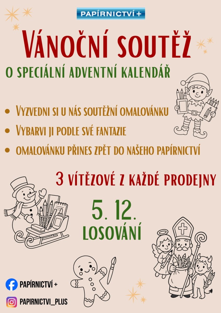 Vánoční soutěž s Papírnictvím+