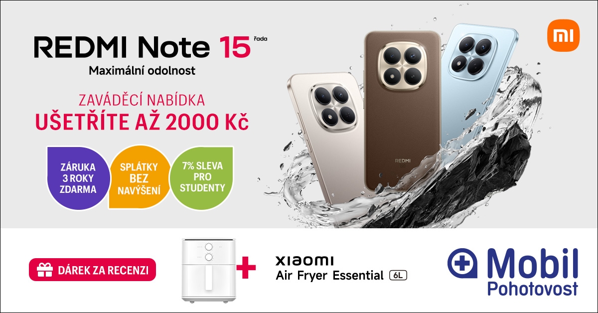 Redmi Note 15 - ušetříte až 2 000 Kč