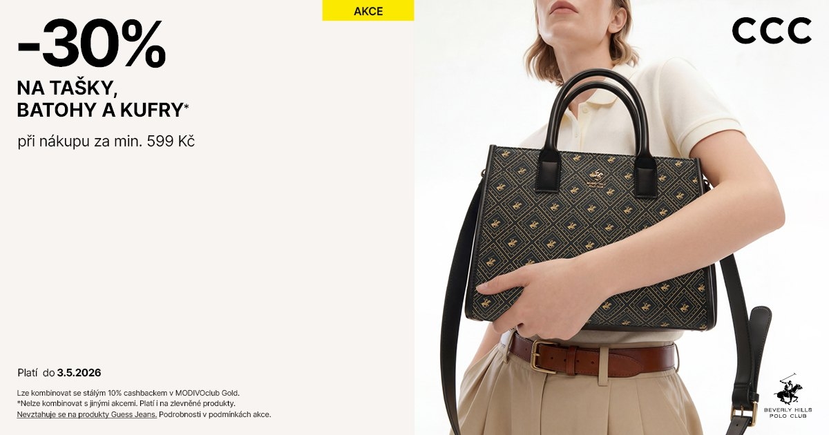 Sleva -30 % na tašky, batohy, kufry