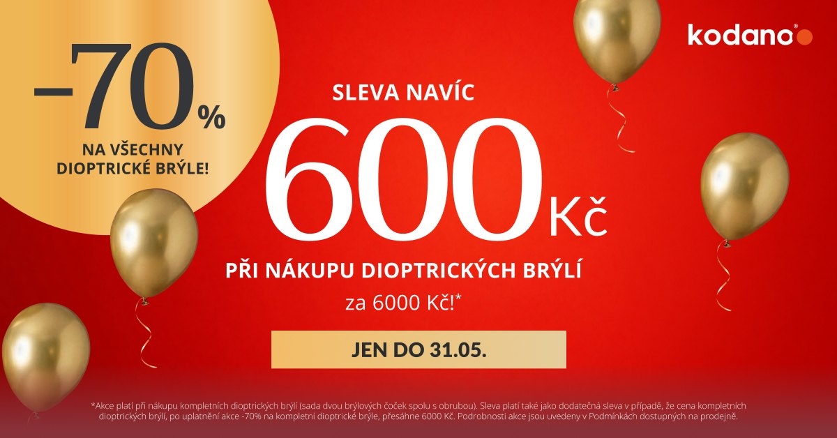 Sleva -70 % + 600 Kč navíc