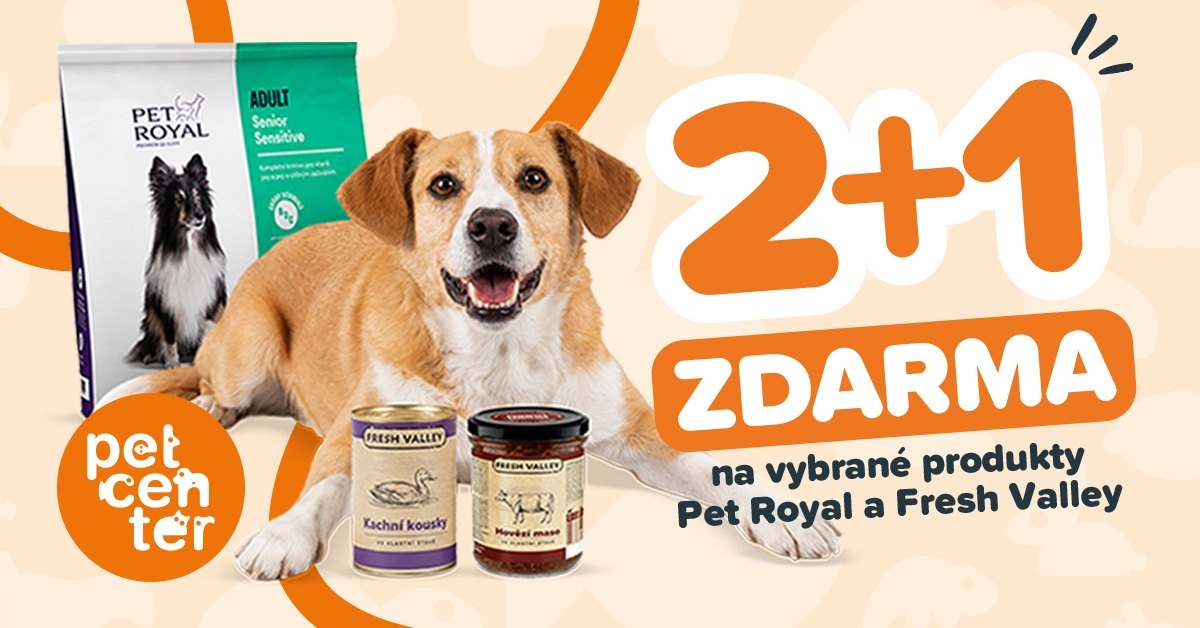 2+1 zdarma v PetCenter