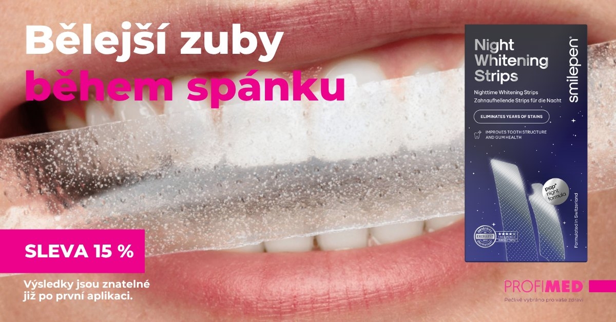 Bělejší zuby během spánku