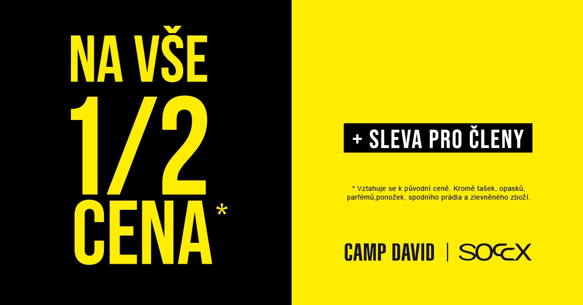 Na vše ½ cena