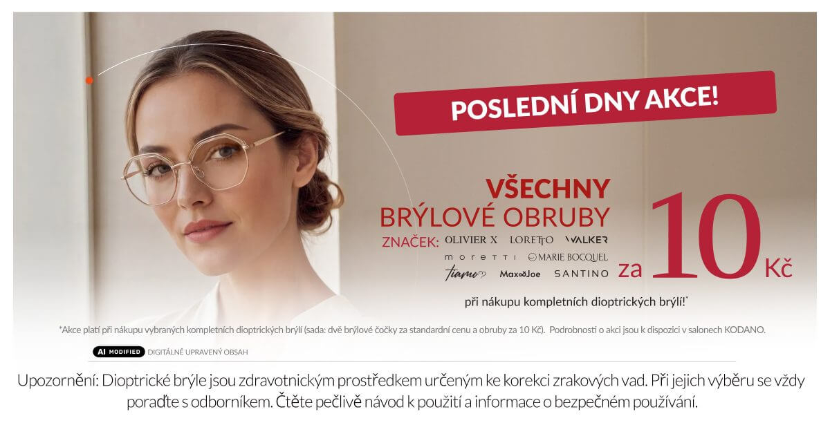 Brýlové obruby za 10 Kč