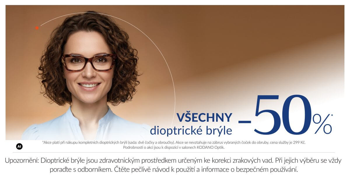 Všechny dioptrické brýle -50 %