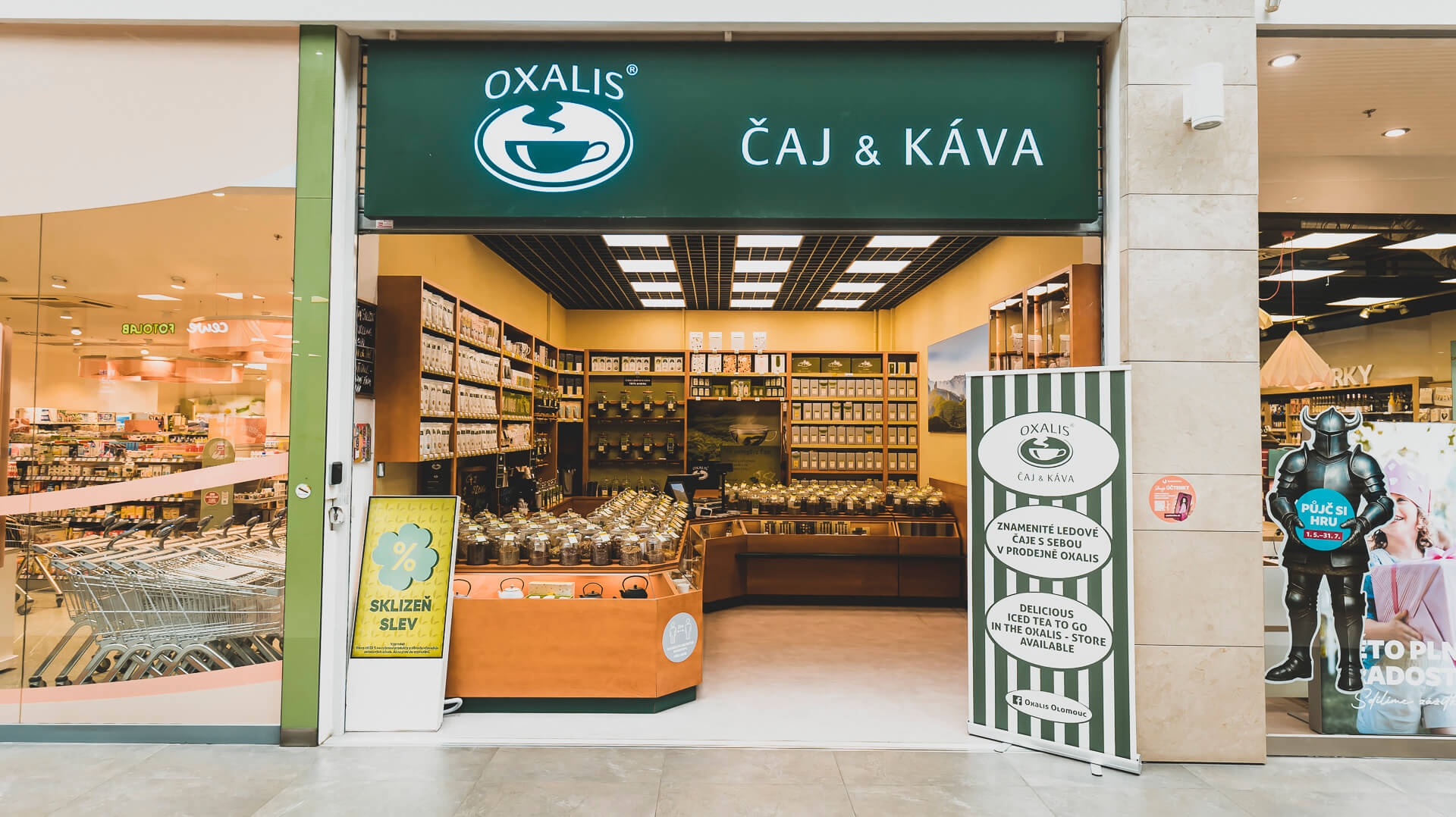 Oxalis čaj a káva