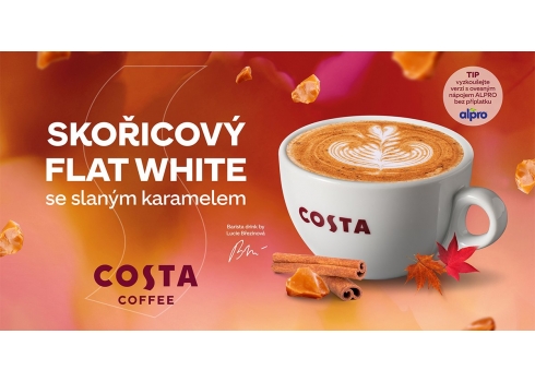 Skořicový flat white