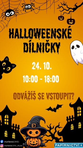 Halloween dílničky s Papírnictvím+