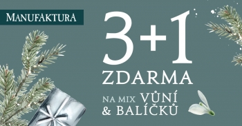 3+1 na vůně a dárkové balíčky