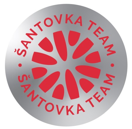 Aktuálně platná série samolepek ŠANTOVKA TEAM